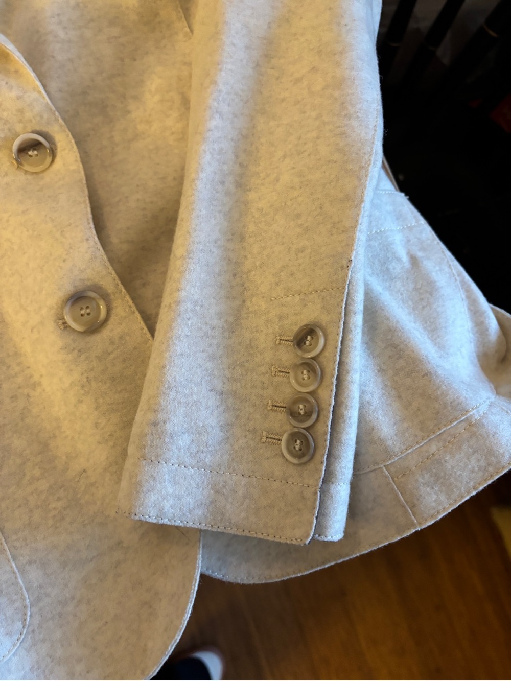 Eleventy Italian wool Light tan Women's Blazer Jacket - Classic Tailored size 40 - Picture 3 of 14